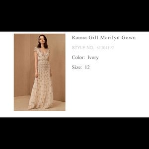 BHLDN marilyn gown